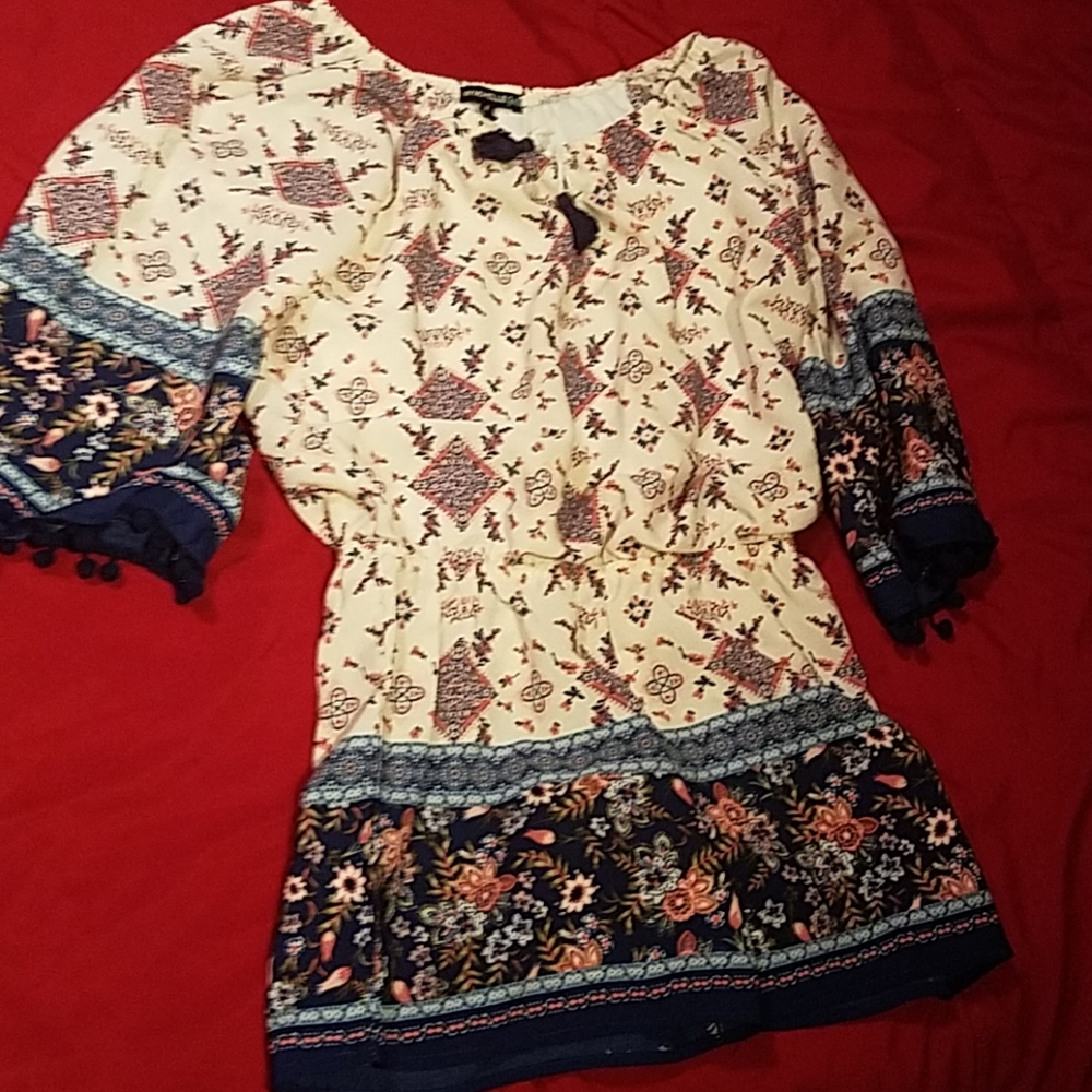 Girls multi color pretty romper